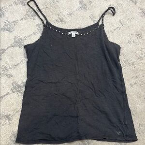 AE Black Studded Tank Top